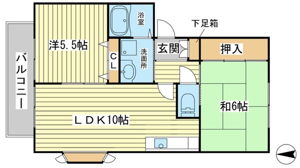 ゼクステット元禄橋の物件間取画像